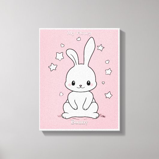 Honney Bunny Canvas Afdruk (Voorkant)