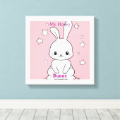 Honney Bunny Canvas Afdruk (Insitu (Houten vloer))