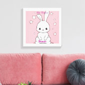 Honney Bunny Canvas Afdruk (Insitu (Woonkamer))