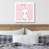 Honney Bunny Canvas Afdruk (Insitu (Slaapkamer))