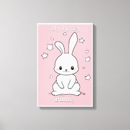 Honney Bunny Canvas Afdruk