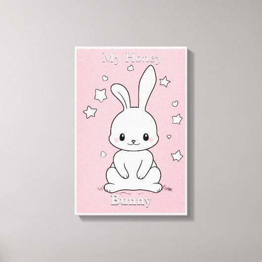 Honney Bunny Canvas Afdruk (Voorkant)