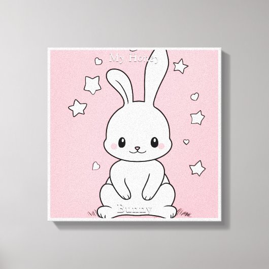 Honney Bunny Canvas Afdruk (Voorkant)