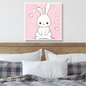 Honney Bunny Canvas Afdruk (Insitu (Slaapkamer))