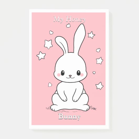 Honney Bunny Post-it® Notes (Voorkant)