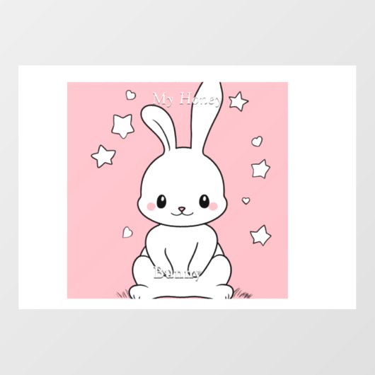 Honney Bunny Raamsticker (Vel)