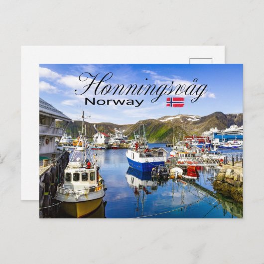 Honningsvåg Briefkaart (Voorkant / Achterkant)