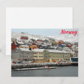 Honningsvag, Noorse kaart (Voorkant / Achterkant)