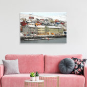Honningsvåg, Noorwegen Canvas Afdruk (Insitu (Woonkamer))