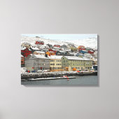 Honningsvåg, Noorwegen Canvas Afdruk (Voorkant)