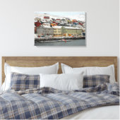 Honningsvåg, Noorwegen Canvas Afdruk (Insitu (Slaapkamer))