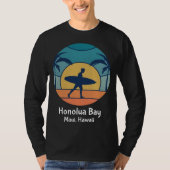 Honolua Bay Maui Hawaii Surfing Surfer Sun T-shirt (Voorkant)