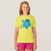 Honolua Butterfly en Hawaïaanse Hibiscus T-shirt (Voorkant volledig)