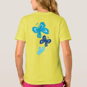 Honolua Butterfly en Hawaïaanse Hibiscus T-shirt (Achterkant)