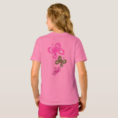 Honolua Butterfly en Hawaïaanse Hibiscus T-shirt (Achterkant volledig)