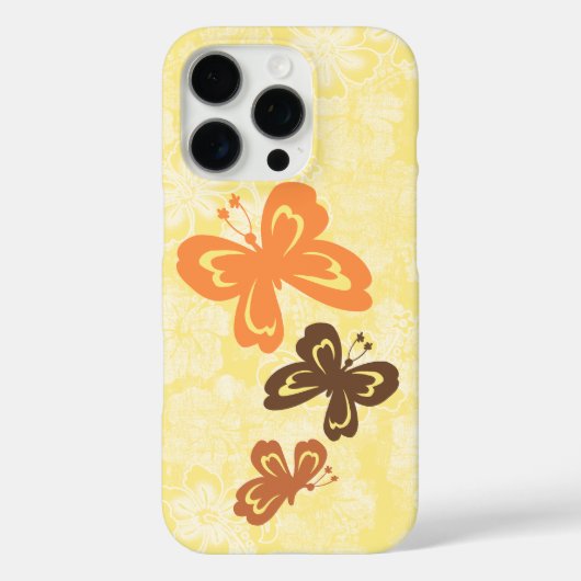 Honolua Butterfly en Hawaiian Hibiscus Yellow Case-Mate iPhone Case (Achterkant)