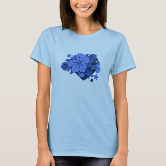 Honolua Hibiscus Gal's T-Shirts (Voorkant)