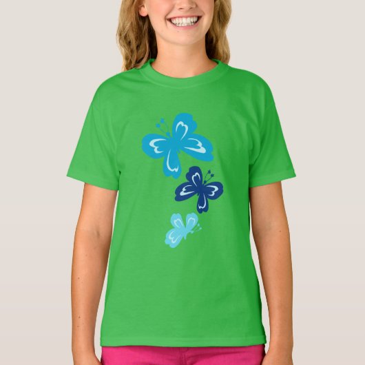 Honolua Vlinder Cartoon Kinder Design T-shirt (Voorkant)