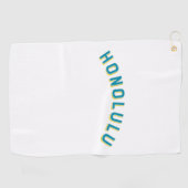 Honolulu,  Arch in Hawaï Golfhanddoek (Horizontaal)