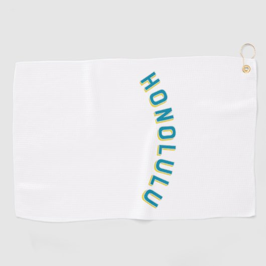 Honolulu,  Arch in Hawaï Golfhanddoek (Horizontaal)