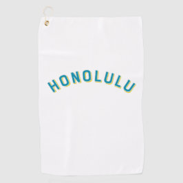 Honolulu,  Arch in Hawaï Golfhanddoek