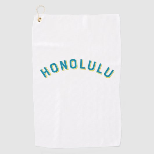 Honolulu,  Arch in Hawaï Golfhanddoek (Voorkant)