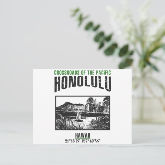 Honolulu Briefkaart (Staand voorkant)