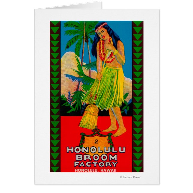Honolulu Broom Handle LabelHonolulu, HI (Voorkant)