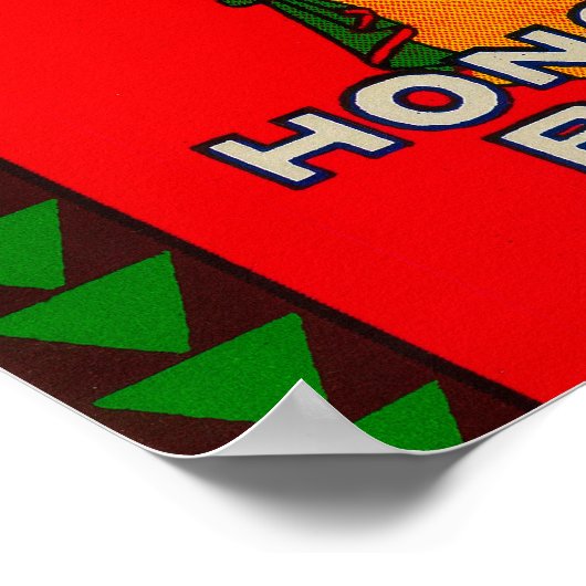 Honolulu Broom Handle LabelHonolulu, HI Poster (Hoek)