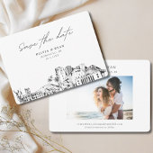 Honolulu Bruiloft Modern Save the Date Kaart