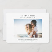 Honolulu Bruiloft Modern Save the Date Kaart (Achterkant)