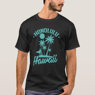 Honolulu City in de staat Hawaï T-shirt