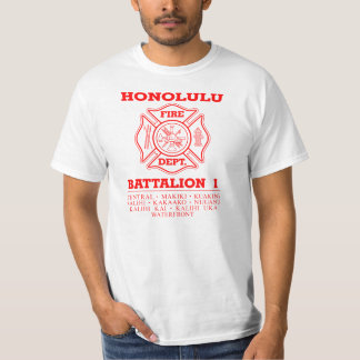 Honolulu Fire Dept. Battalion 1 T-shirt