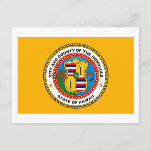 Honolulu Flag Briefkaart