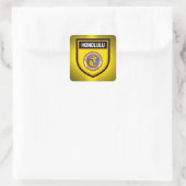 Honolulu Flag Vierkante Sticker (Tas)