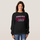 Honolulu Girls Trip  2023 Women's Bachelorette Par Trui (Voorkant volledig)