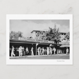 Honolulu, HA - Uitzicht van de Honolulu Briefkaart