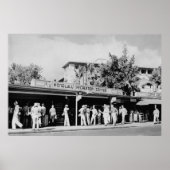 Honolulu, HA - Uitzicht van de Honolulu Poster (Voorkant)