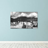 Honolulu, HA - Uitzicht van de stad van de Aloha-t Canvas Afdruk (Insitu (Houten vloer))