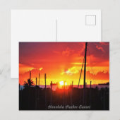 Honolulu Harbor Sunset Briefkaart (Voorkant / Achterkant)