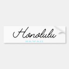 Honolulu Hawaï Bumpersticker