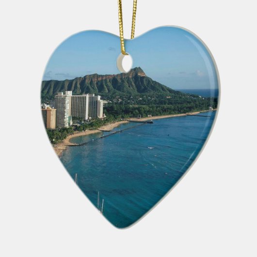 Honolulu Hawaï Keramisch Ornament (Links)