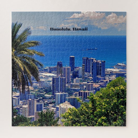 Honolulu, Hawaï pittoresk stadsbeeld Legpuzzel (Verticaal)
