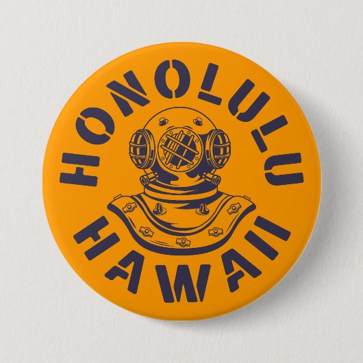 Honolulu, Hawaï Ronde Button 7,6 Cm (Voorkant)