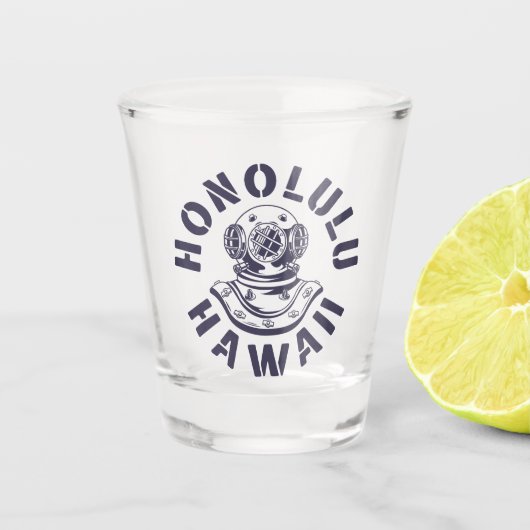 Honolulu, Hawaï Shot Glas (Voorkant)
