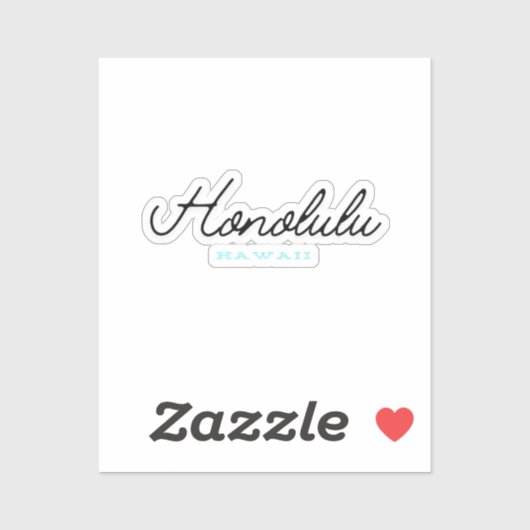 Honolulu Hawaï Sticker (Vel)