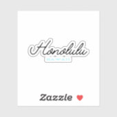 Honolulu Hawaï Sticker (Vel)