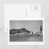 Honolulu, Hawaï - Surfers van Strand Waikiki Briefkaart (Voorkant / Achterkant)