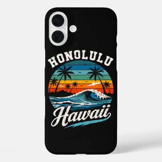 Honolulu Hawaï Surferszonsondergang Case-Mate iPhone Case (Achterkant)