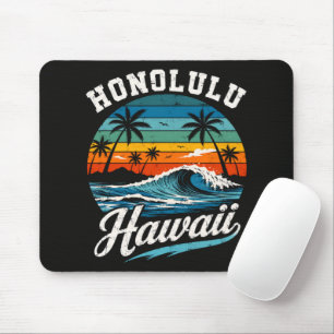 Honolulu Hawaï Surferszonsondergang Muismat